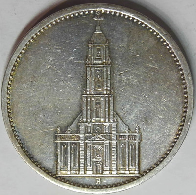 Niemcy, III Rzesza, 5 marek 1935 A, Kości&oacute;ł