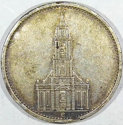 Niemcy, III Rzesza, 5 marek 1934 E, Kości&oacute;ł