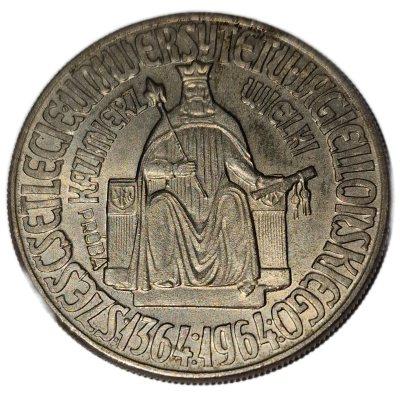 PRL, 10 złotych 1964, Kazimierz Wielki, pr&oacute;ba