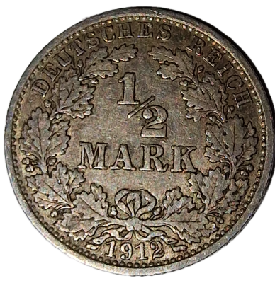 Niemcy 1/2 Marki 1913 A