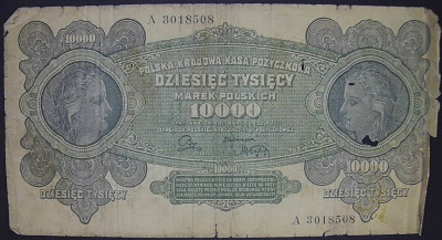 10 000 marek &ndash; 11 marca 1922 r. Seria A 3018508