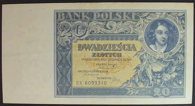 20 zł &ndash; 20 czerwca 1931 r. DK. 6099310