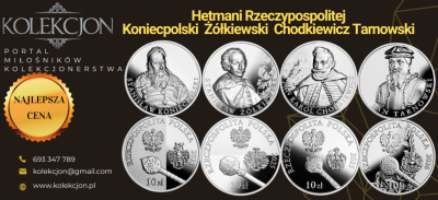 10 zł Ż&Oacute;ŁKIEWSKI KONIECPOLSKI CHODKIEWICZ TARNOWSKI