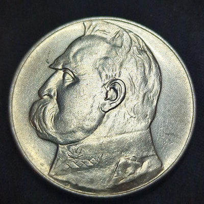 10 zł J&oacute;zef Piłsudski 1936 &ndash; Srebro Ag 750.