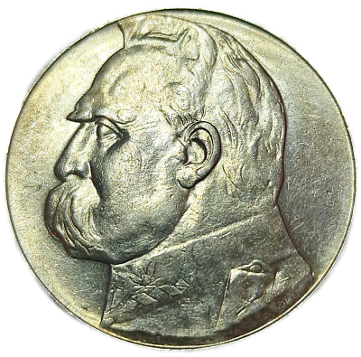 10 zł J&oacute;zef Piłsudski 1936 &ndash; Srebro Ag. 750..