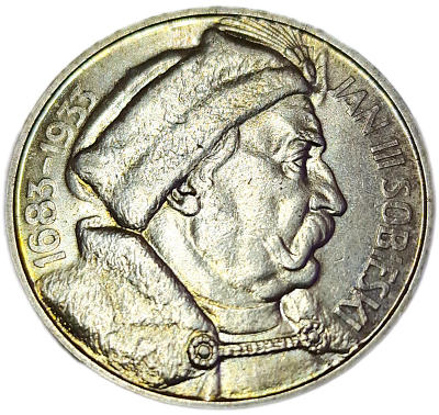 10 zł Jan III Sobieski 1933 Ag750.