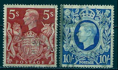 1942 r. Scott 249 A i 251 A kas.  Anglia.