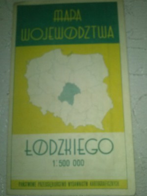 WITAM I POLECAM MAPA WOJEW&Oacute;DZTWA Ł&oacute;dzkiego 196