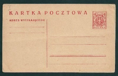 Kartka Pocztowa Cp 39 I