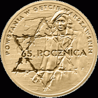 2008 r. 2 zł  65 Roczn. w Getcie Warszawskim.
