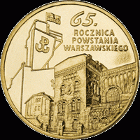 2009 r. 2 zł  65. Roczn. Powst. Warszawskiego