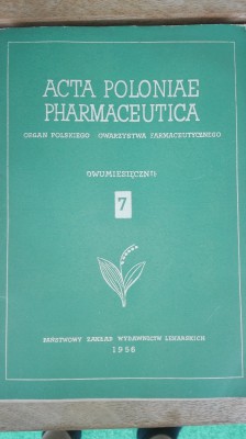Acta Poloniae Pharmaceutica 1956