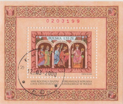 Blok 127 .1000. rocznica zjazdu gnieźnieńskiego