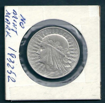 1932 r. 5 zł. Głowa Kobiety.