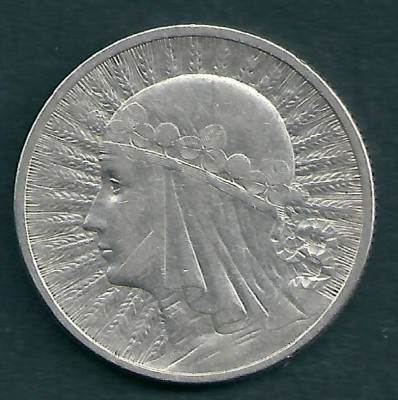 1933 r. 2 zł. Głowa Kobiety.