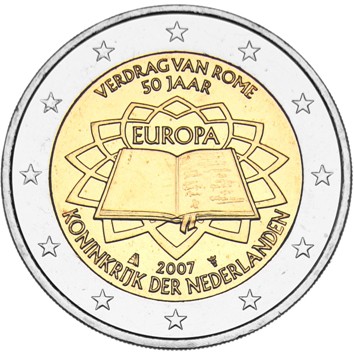 2007 r. 2 Euro. Holandia.