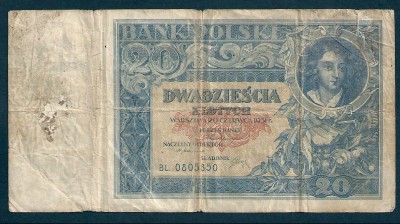 1931 r. 20 zł Stan V. VG.