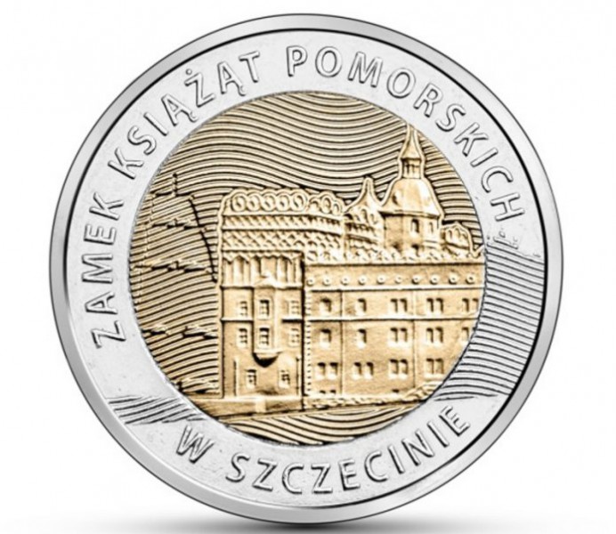 Zamek Książąt w Szczecinie 5 zł 2016r.